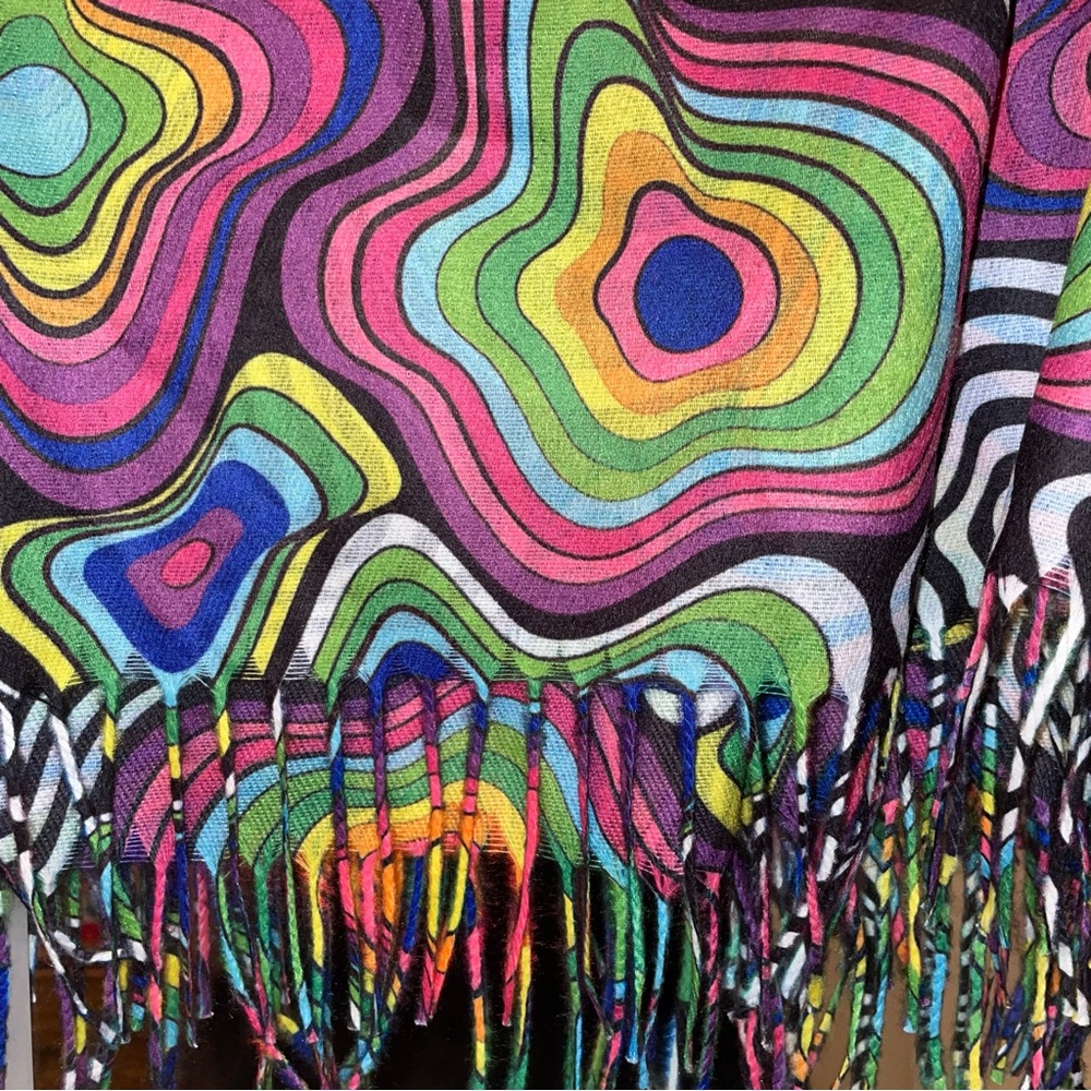 New (unused but washed/hang dried) LeBlunt x IHR Love Vortex Pashmina Rave Scarf